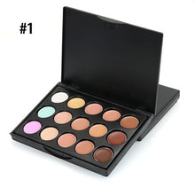 Load image into Gallery viewer, New Face Concealer Makeup Palette +Brushes +Puff Set