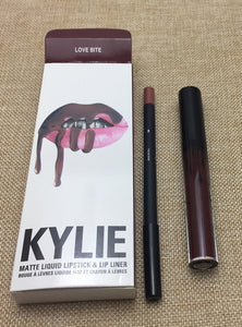 KYLIE matte lipstick+lips pencil