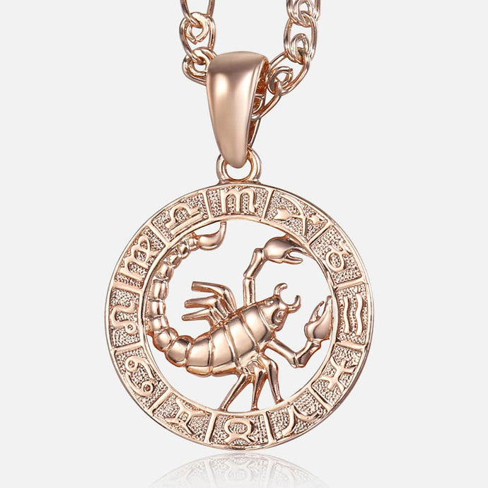 Scorpio Zodiac Sign Necklace For Women