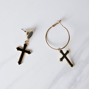 Asymmetric Circle Earrings